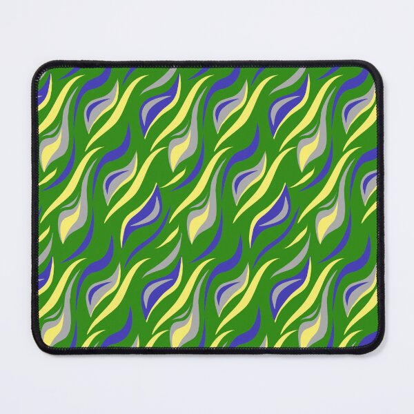 Item preview, Blue Yellow Grey Green Tiger Stripe designed and sold by Sharon Schwalbe.