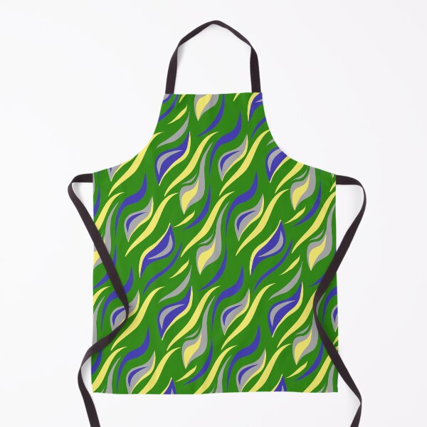 Item preview, Blue Yellow Grey Green Tiger Stripe  designed and sold by Sharon Schwalbe.