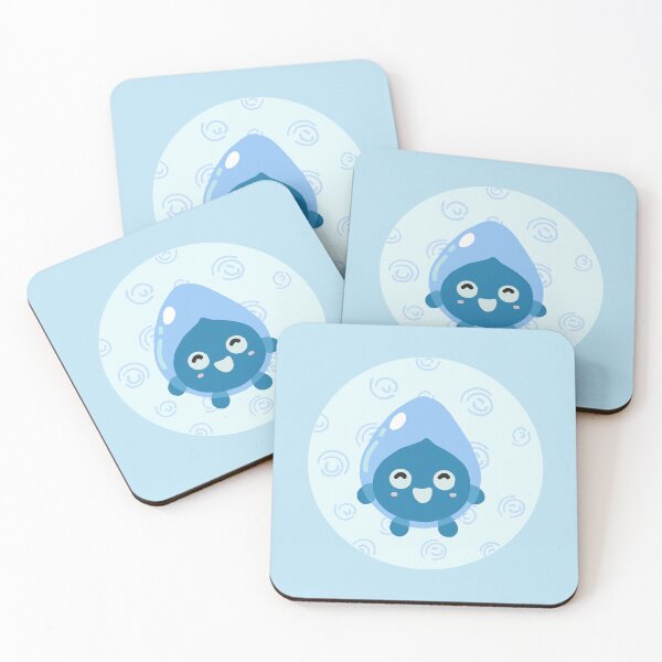 Item preview, Raindrop Character Lying in a Puddle designed and sold by kizcreates.