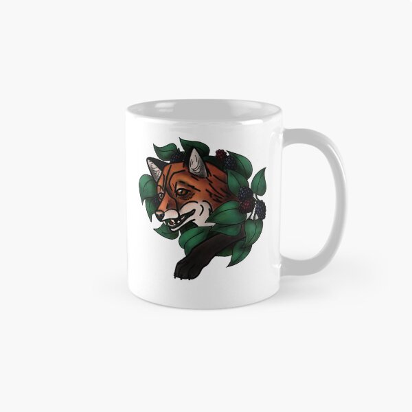 Item preview, Fox with berries neotrad tattoo style designed and sold by LeahcarsArt.