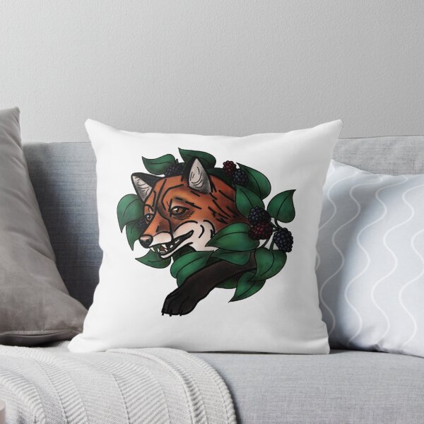 Item preview, Fox with berries neotrad tattoo style designed and sold by LeahcarsArt.