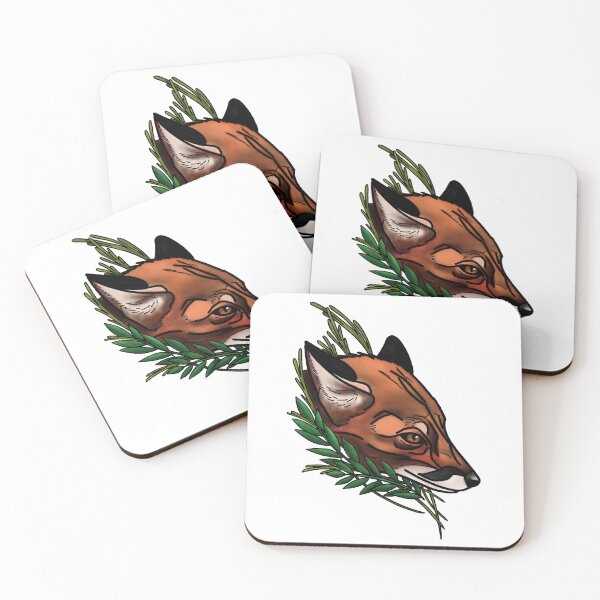 Item preview, Fox with grass neotrad tattoo style designed and sold by LeahcarsArt.