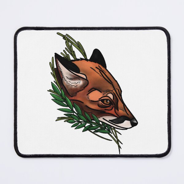 Item preview, Fox with grass neotrad tattoo style designed and sold by LeahcarsArt.