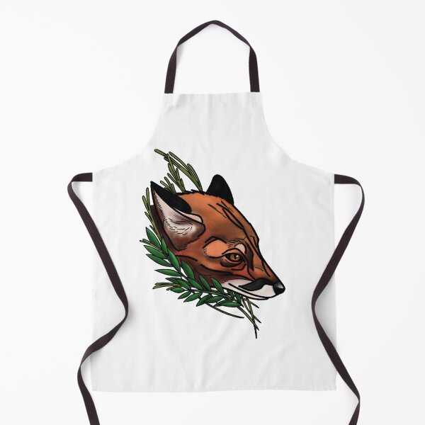 Item preview, Fox with grass neotrad tattoo style designed and sold by LeahcarsArt.