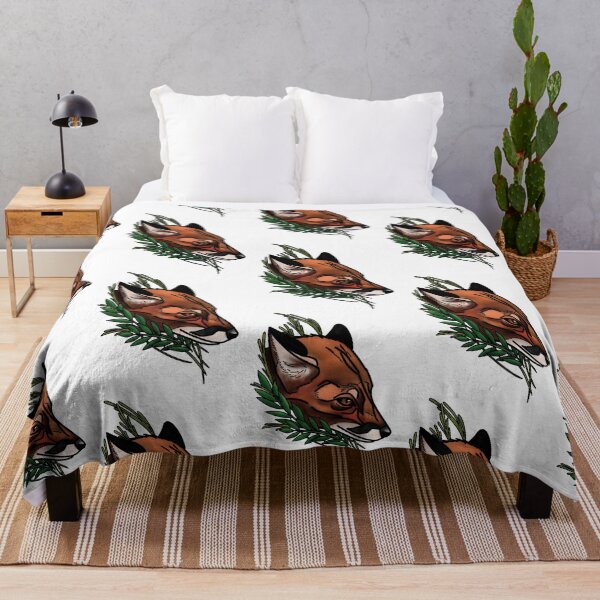 Item preview, Fox with grass neotrad tattoo style designed and sold by LeahcarsArt.