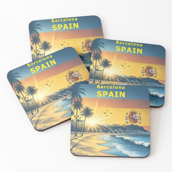 Item preview, Barcelona Spain Beach Sunset designed and sold by Gunnar Hermansen.