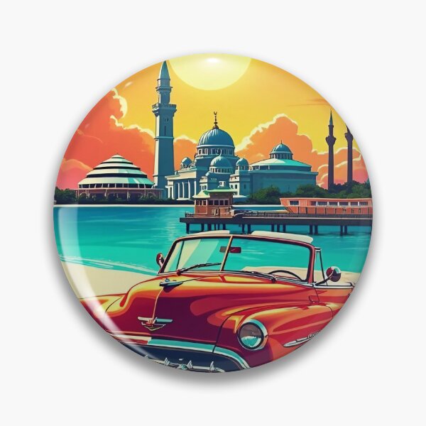 Item preview, Digital Retro Pop Art Poster of Doha | Vibrant Doha Skyline | Vintage Qatar Art | Colorful City Design designed and sold by PaintedPixels01.
