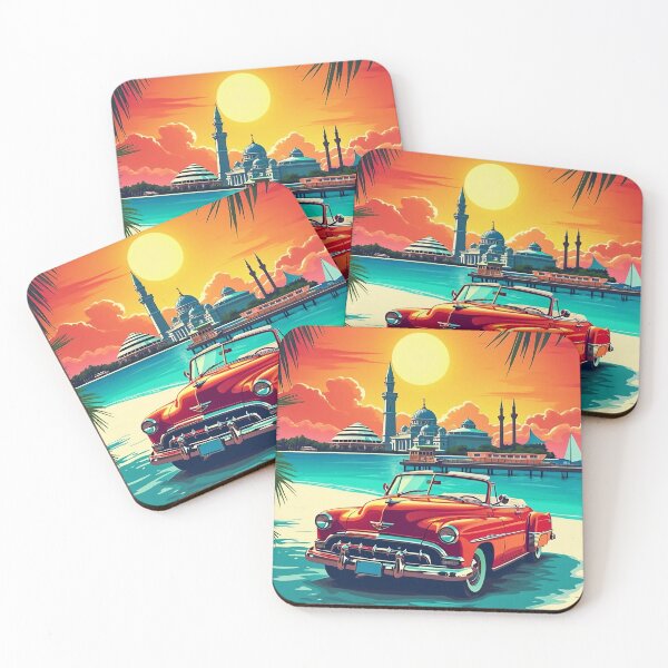 Item preview, Digital Retro Pop Art Poster of Doha | Vibrant Doha Skyline | Vintage Qatar Art | Colorful City Design designed and sold by PaintedPixels01.