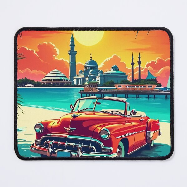 Item preview, Digital Retro Pop Art Poster of Doha | Vibrant Doha Skyline | Vintage Qatar Art | Colorful City Design designed and sold by PaintedPixels01.