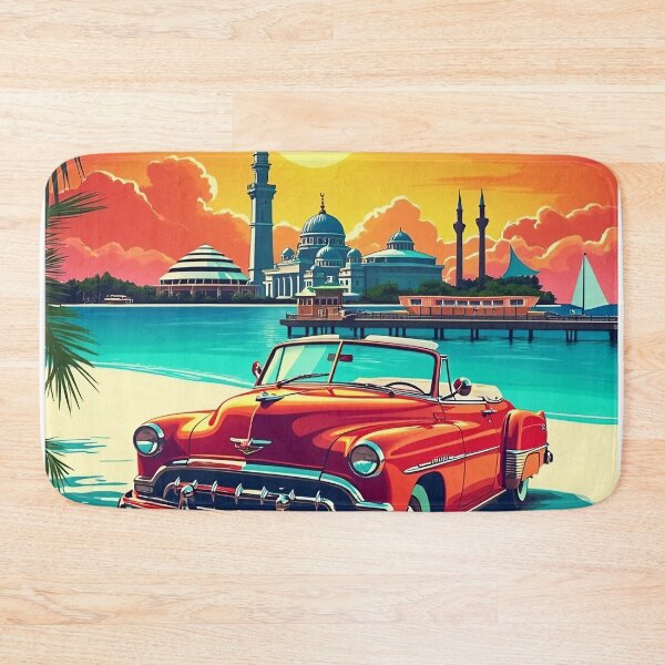 Item preview, Digital Retro Pop Art Poster of Doha | Vibrant Doha Skyline | Vintage Qatar Art | Colorful City Design designed and sold by PaintedPixels01.