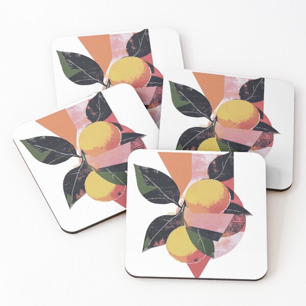 Item preview, Abstract Citrus Fruit with Geometric Shapes designed and sold by RobotKiller128.