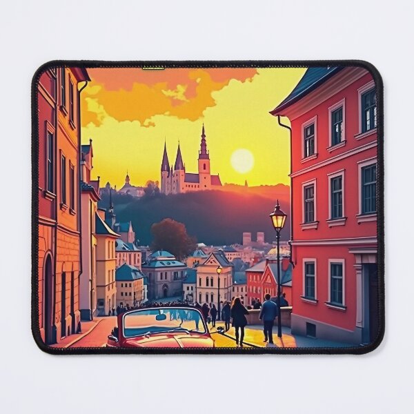 Item preview, Digital Retro Pop Art Poster of Tallinn, Estonia | Vintage Travel Art | Tallinn Cityscape Design | Retro Baltic Aesthetic designed and sold by PaintedPixels01.