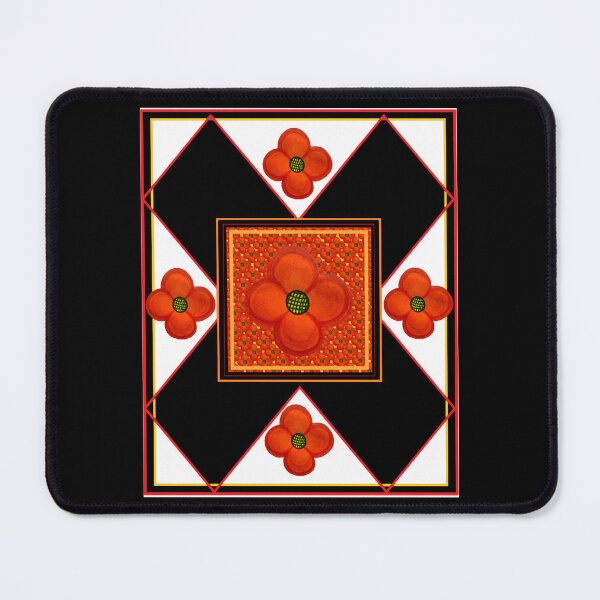 Item preview, Cross and Flowers Bright Orange designed and sold by kel72.