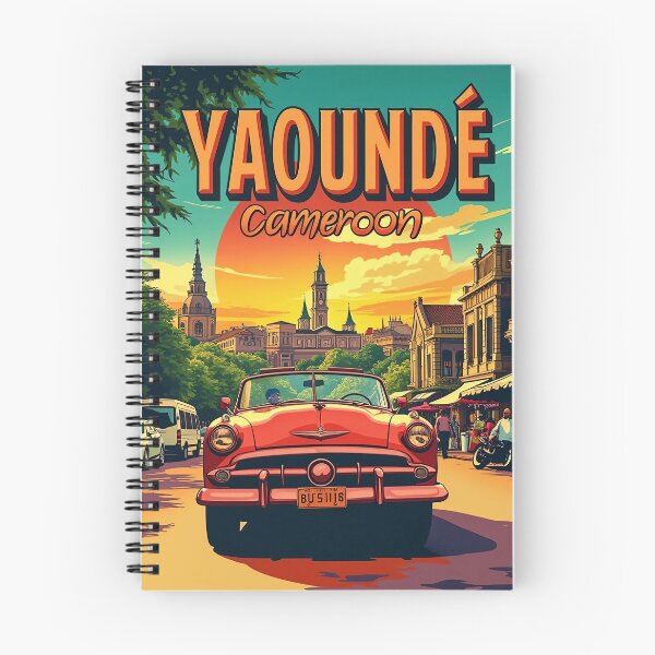 Item preview, Digital Retro Pop Art Poster of Yaoundé, Cameroon | Vibrant African City Art | Modern Retro Poster Design | Cameroon Culture and Landmark designed and sold by PaintedPixels01.