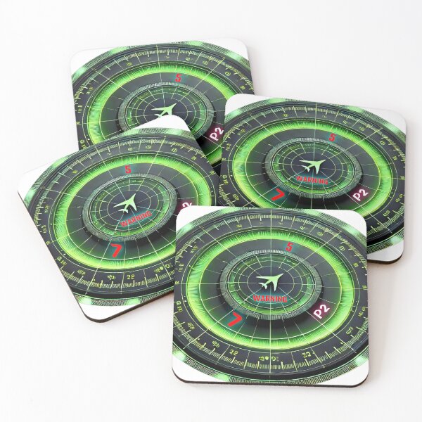 Item preview, Futuristic Top-Down Green Radar Screen – Aircraft Warning System designed and sold by SakuraJapanArt.