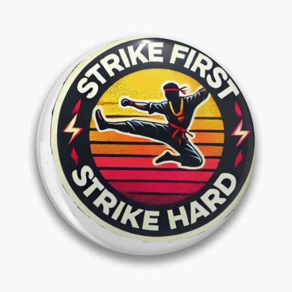 Item preview, Strike First Strike Hard Cobra Kai sticker designed and sold by iiBellaArt.