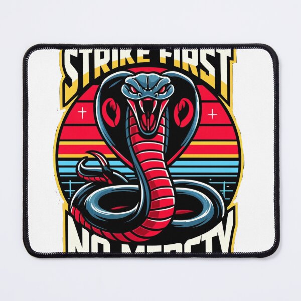 Item preview, Cobra Kai Strike First No Mercy Sticker designed and sold by iiBellaArt.