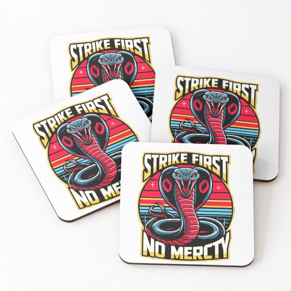 Item preview, Cobra Kai Strike First No Mercy Sticker designed and sold by iiBellaArt.