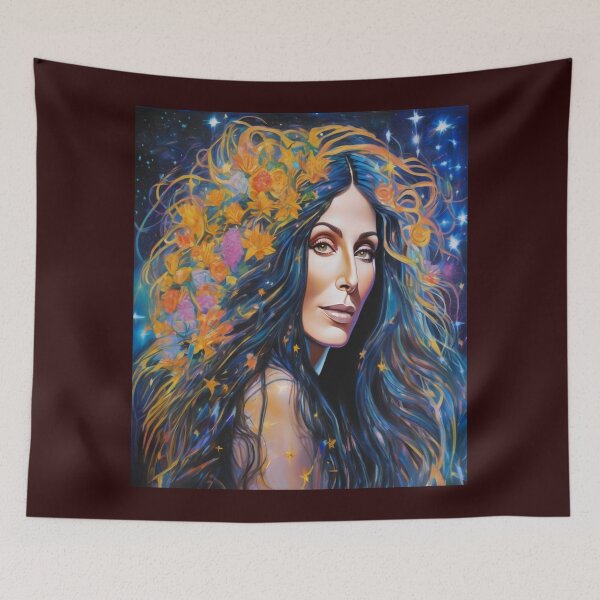 Item preview, "Cher: Mythical Elegance with a Futuristic Touch" designed and sold by Artisticanvas.