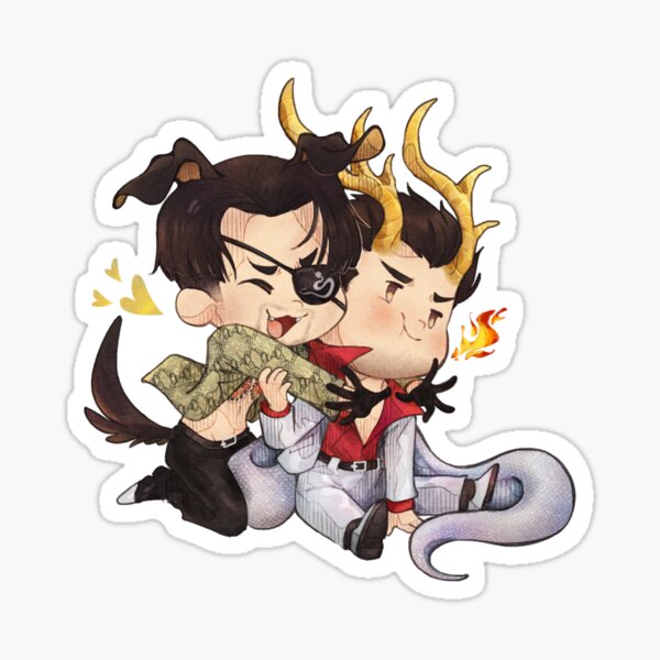 Item preview, Majima Goro & Kiryu Kazuma - Dog & Dragon designed and sold by Hedgy Art.