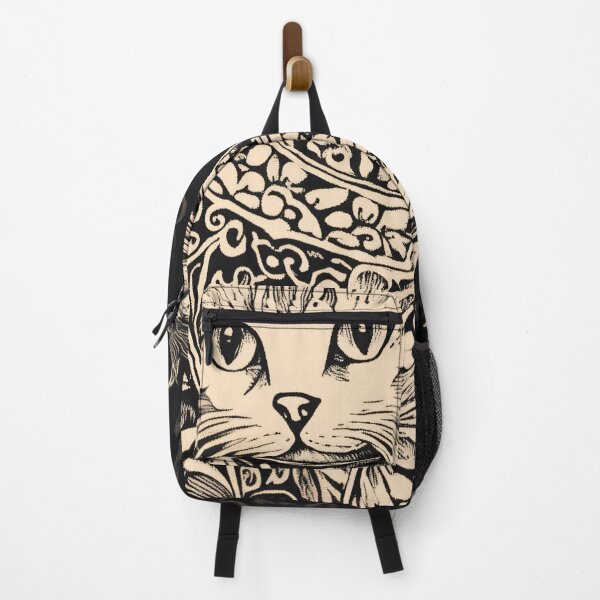 Item preview, Floral Cat Stamp designed and sold by wyntera.