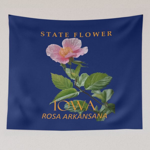 Item preview, Iowa Territory Flower Rosa Arkansana designed and sold by taiche.
