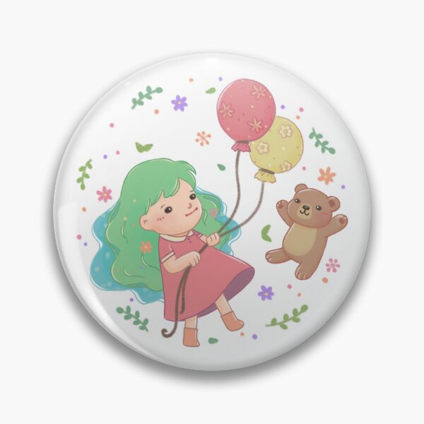 Item preview, Teddy Bear & Girl Illustration designed and sold by Kyut-Yum.