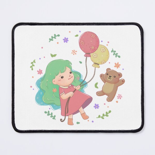 Item preview, Teddy Bear & Girl Illustration designed and sold by Kyut-Yum.