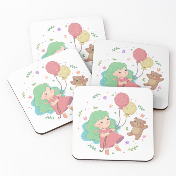 Item preview, Teddy Bear & Girl Illustration designed and sold by Kyut-Yum.