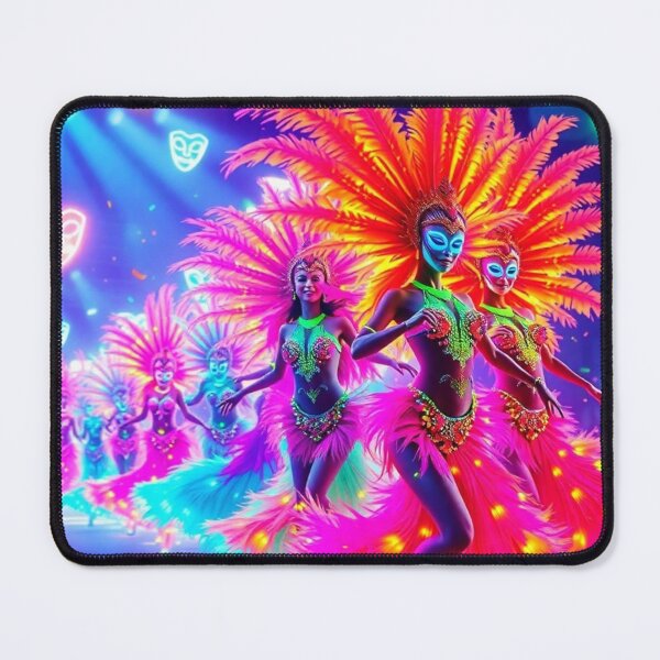Item preview, Neon Carnival Dancers-Mardi Gras designed and sold by DehatiCanvas.