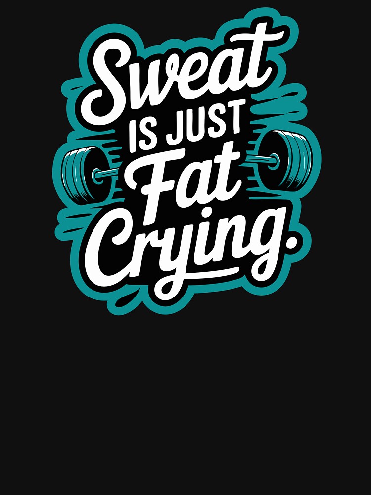 Imagen 7 de 7, Camiseta clásica con la obra Gimnasio motivacional / Llorando gorda, conquistando metas, diseñada y vendida por Hostar2024.
