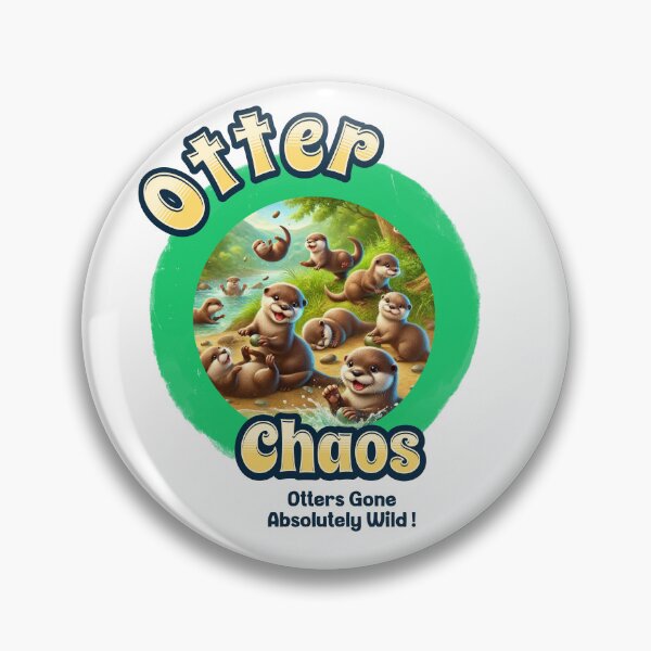 Item preview, Otter Chaos, otters gone absolutely wild designed and sold by MTeesGA.