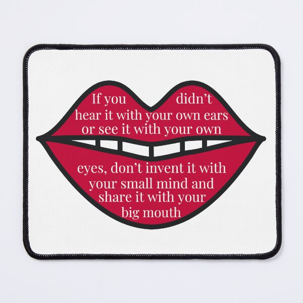 Item preview, Lips Quote being a big mouth designed and sold by Sarcastic Gun.