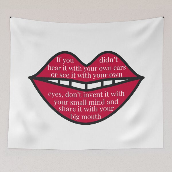 Item preview, Lips Quote being a big mouth designed and sold by Sarcastic Gun.