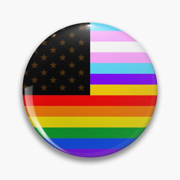 Item preview, American Progress Pride Flag designed and sold by Nanocurry Art.