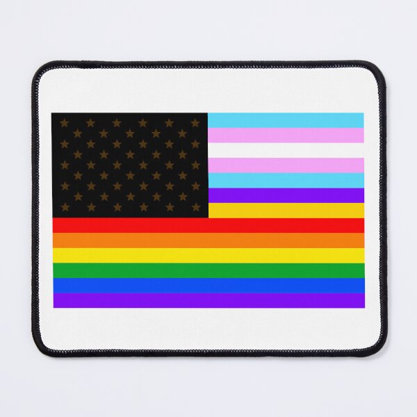 Item preview, American Progress Pride Flag designed and sold by Nanocurry Art.
