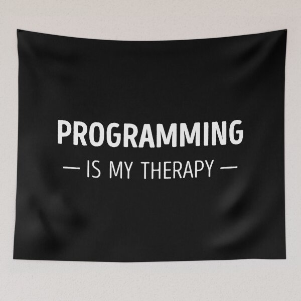 Item preview, Programming Is My Therapy Funny Programming Lover designed and sold by RareBunny.