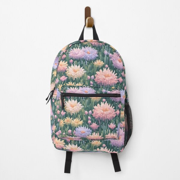 Item preview, Pastel Pixel Flower Field Pattern designed and sold by Glam-OOTD.