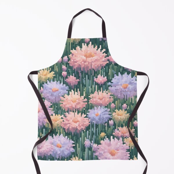 Item preview, Pastel Pixel Flower Field Pattern designed and sold by Glam-OOTD.