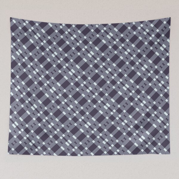 Item preview, Dark Geometric Plaid Pattern designed and sold by Looming Lines.