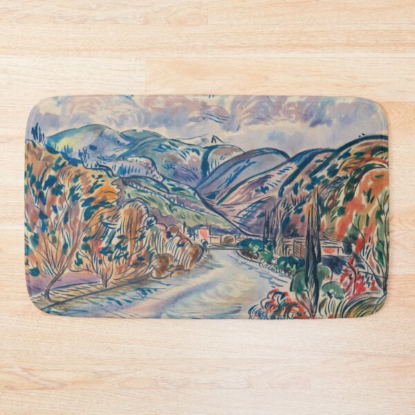 Item preview, South of France Watercolor Painting | Impressionist Landscape Art designed and sold by CARRAANN.