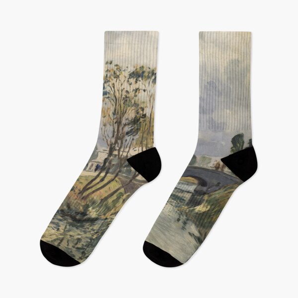 Item preview, Serene French Countryside River Scene – Inspired by Eduard Manet designed and sold by CARRAANN.