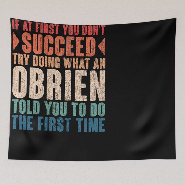 Item preview, Obrien last name surname vintage funny personalized birthday gift designed and sold by 9X FR.