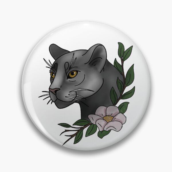 Item preview, Panther with flower neotrad tattoo style designed and sold by LeahcarsArt.