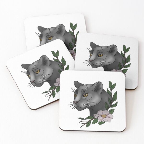 Item preview, Panther with flower neotrad tattoo style designed and sold by LeahcarsArt.