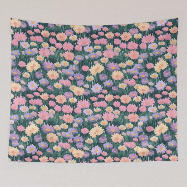 Item preview, Pastel Pixel Flower Field designed and sold by Glam-OOTD.