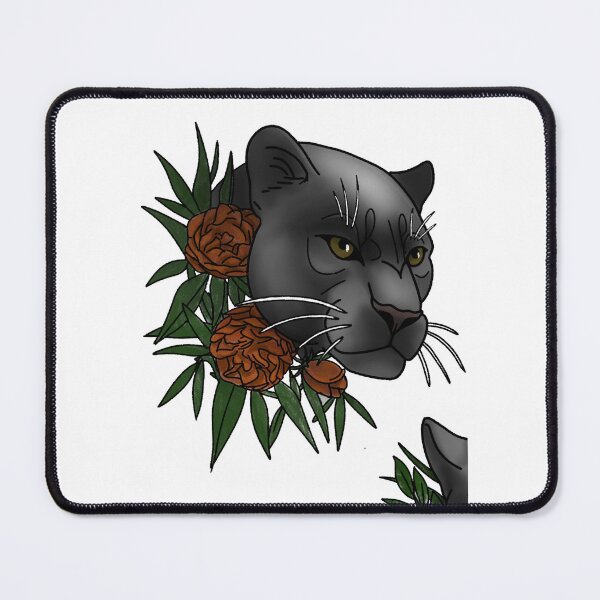 Item preview, Copy of Panther with flower neotrad tattoo style designed and sold by LeahcarsArt.