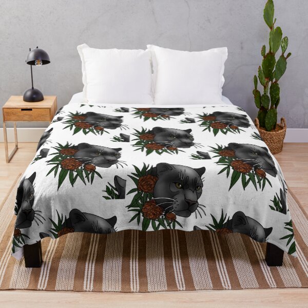 Item preview, Copy of Panther with flower neotrad tattoo style designed and sold by LeahcarsArt.