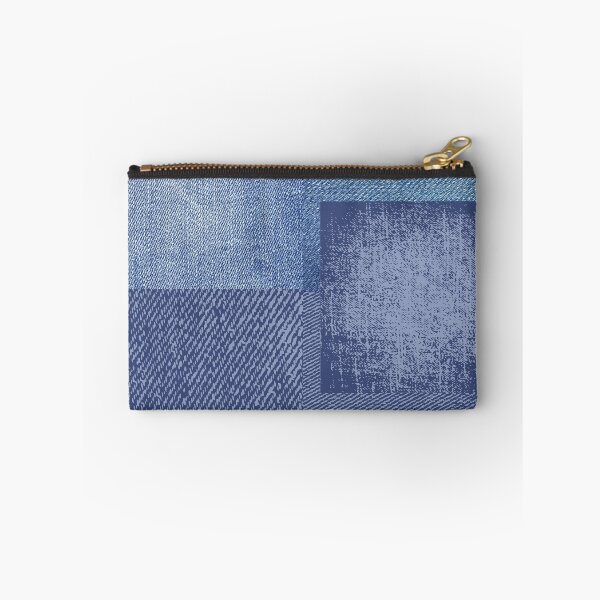 Item preview, Crafty Blue Jean Denim Patchwork Collage designed and sold by BleuAbstracts.