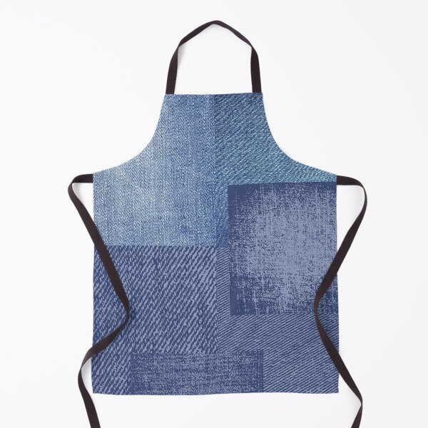 Item preview, Crafty Blue Jean Denim Patchwork Collage designed and sold by BleuAbstracts.